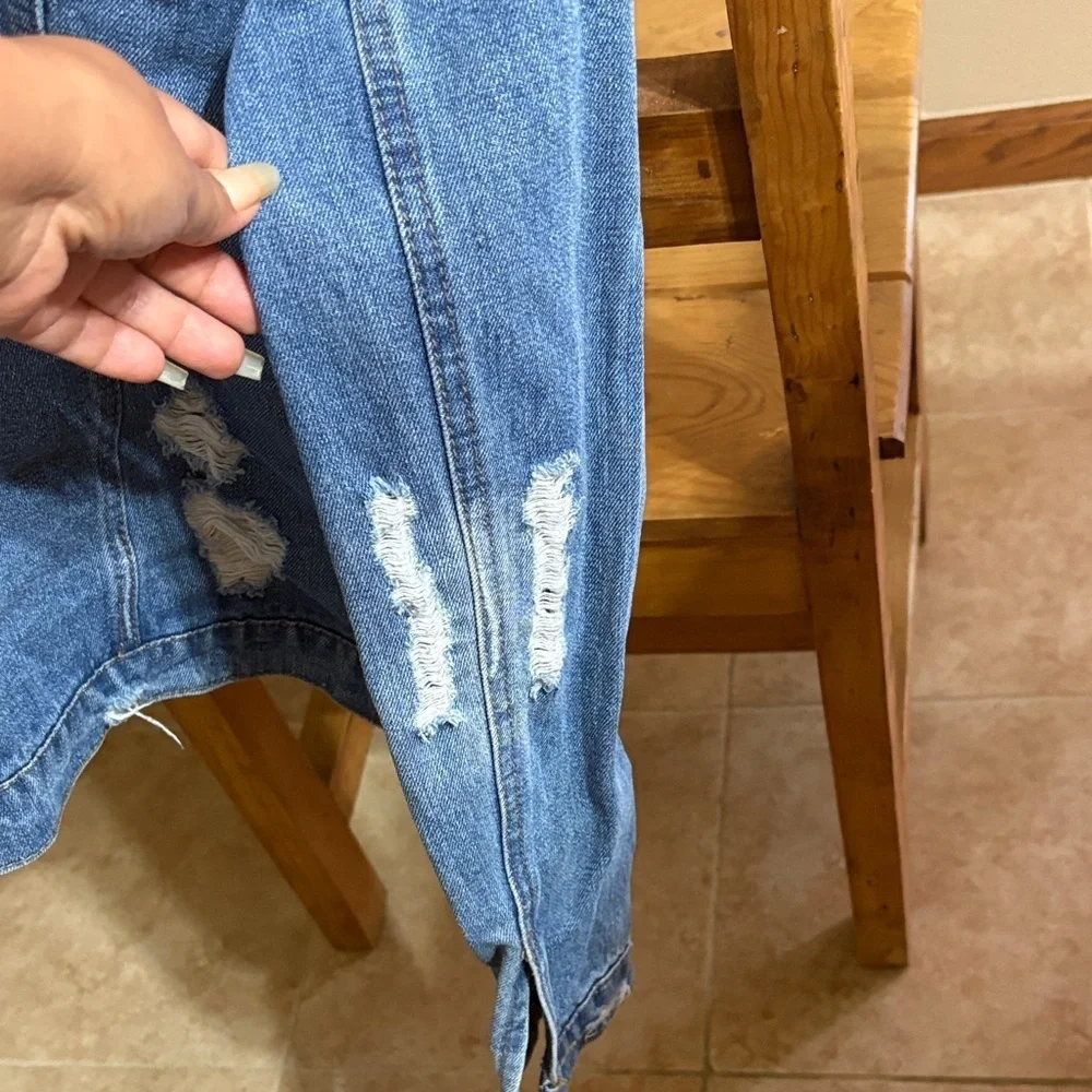 Highway Jeans Blue Distressed Jean Jacket - Picture 6 of 7